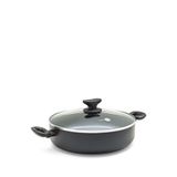 Greenpan Torino Seramik Basık Tencere 24 Cm - Siyah