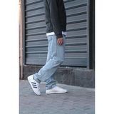 Greenpoll Erkek Baggy Bol Kesim Pantolon Yıkamalı Şık ve Modern - Buz Mavisi - 40