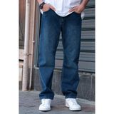 Greenpoll Erkek Baggy Bol Kesim Pantolon Yıkamalı Şık ve Modern - Lacivert - 31