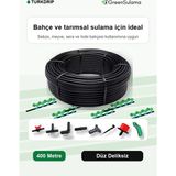 Greensulama 16 mm Düz Deliksiz Damlama Borusu 400 Metre Bahçe Sera Sulama