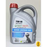 Greentech 75W-80 Manuel Sanzıman Yagı 3 Lıtre 1 Kolı 6 Adet