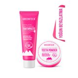 Greentech Diş Beyazlatma Seti (Diş macunu 50ml + Toz 50gr)