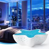 GreenTech Projektör Gece Lambası Deniz Yıldızı, Beyaz, 7 Renk, GT-LP01 | Şarjlı Okyanus Dalgası Projeksiyon, Kısılabilir, 1200 mAh, Type-C, Kablosuz, Taşınabilir, Çocuk ve Yatak Odası, Dekoratif