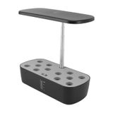 GreenTech Topraksız Yetiştirme Seti Hidroponik 12 Yuvalı, Siyah, GT-PG11S | İç Mekan Bahçe Kiti, 20 W LED Bitki Işığı, Üç Işık Modu, Otomatik Sulama Pompası, 4 Litre Hazne, Yükseklik Ayarlı