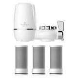 Greentech Water Aktive Edilmiş Karbon Filtreli Musluk Ucu Arıtıcı / 3 Adet Karbon Filtreli Kartuş/GW-D03P2