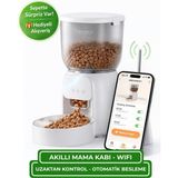 Greenwich Akıllı Otomatik Mama Kabı 4 L WiFi – Kedi ve Köpek İçin Uygulama Kontrollü Otomatik Mama Dağıtıcı, Zaman Ayarlı Akıllı Besleme Sistemi
