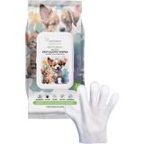 Greenwich Eldiven Mendil 20 Adet / Yüz Göz Kulak Ağız Pati Arka Bölge Temizliği / Kedi Köpek - Renkli