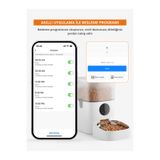 Greenwich Zero Point of Beauty Akıllı Otomatik Mama Kabı 4 L WiFi ve Ses Özellikli – Kedi ve Köpek İçin Uygulama Kontrollü Otomatik Mama Dağıtıcı