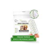 Greenwich Zero Point of Beauty Dokulu Diş Mendili 50 Adet | Plak Tartar Ağız Kokusu Giderici | Kedi Köpek | Nano Gümüş Içermez