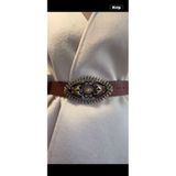 GREEY stor taşli mineli pantalon triko elbise kemeri