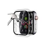 GREGOSS Apple Watch 1 2 3 4 5 6 Se 7 8 9 Serisi 44mm 360 Tam Koruma Önü Cam Sert Taşlı Zarif Kılıf