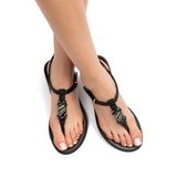 Grendha Cacau Rustica Kadın Parmak Arası Sandalet Siyah 35/40