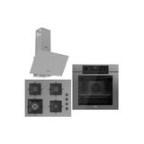 Grey Fryart 3 Lu Ankastre Set ( Qep63cpr - Sc408-Wfa - D088) 65 Cm Wok Bek Ocak
