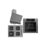 Grey Fryart Ankastre Set ( Qep63cpr - Sc408-Wfa - D082-Sa) A++ Sessiz Davlumbaz - 65 Cm Ocak