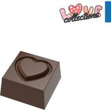 Greyas Moulds Polikarbon Kare Kalp Pralin Çikolata Kalıbı 8 gr | CM-3891