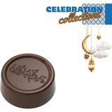 Greyas Moulds Polikarbon Yuvarlak Eid Mubarak Pralin Çikolata Kalıbı 9 gr | CM-3866 - 1