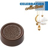 Greyas Moulds Polikarbon Yuvarlak Eid Mubarak Pralin Çikolata Kalıbı 9 gr | CM-3872 - 1