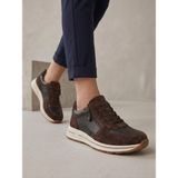 Greyder 36342 Kadın Hakiki Deri Fermuarlı Casual Ayakkabı - Kahve