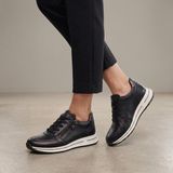 Greyder 36342 Kadın Hakiki Deri Fermuarlı Casual Ayakkabı - Siyah