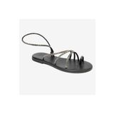 Greyder 4Y2WS59103 Platin Hakiki Deri Taşlı Kadın Sandalet