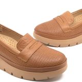 Greyder 59016 Zn Deri Dolgu Topuk Comfort Casual Kadın Ayakkabı