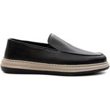 Greyder 64696 Erkek Deri Baskılı Lastikli Comfort Casual Ayakkabı - Siyah