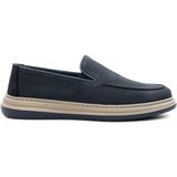Greyder 64696 Lacivert Erkek Deri Baskılı Lastikli Comfort Casual Ayakkabı