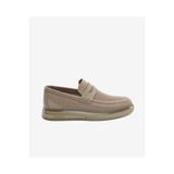 Greyder Bej Hakiki Deri Loafer Ayakkabı 5Y1UA62598