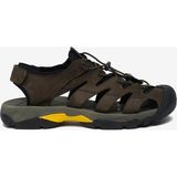 Greyder Erkek Haki Hakiki Deri Sandalet 6Y1CS18540