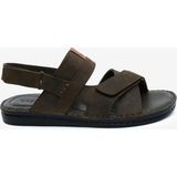 Greyder Erkek Haki Hakiki Deri Sandalet 6Y1FS67856