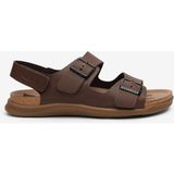 Greyder Erkek Kahverengi Hakiki Deri Sandalet 6Y1CS64764