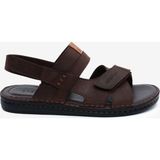Greyder Erkek Kahverengi Hakiki Deri Sandalet 6Y1FS67856