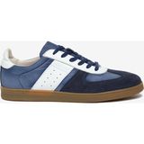 Greyder Erkek Lacivert Hakiki Deri Sneaker Ayakkabı 6Y1SA18940