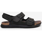 Greyder Erkek Siyah Hakiki Deri Sandalet 6Y1CS64764