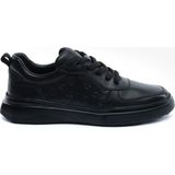 Greyder Erkek Siyah Hakiki Deri Sneaker Ayakkabı 5Y1SA17740 - Mat Siyah