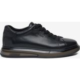 Greyder Erkek Siyah Hakiki Deri Sneaker Ayakkabı 6Y1UA64650L - Siyah Deri