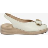 Greyder Kadın Bej Hakiki Deri Sandalet 6Y2FS59402