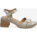 Greyder Kadın Bej Hakiki Deri Topuklu Sandalet 5Y2WS59244