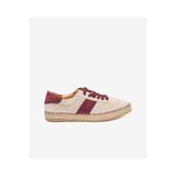 Greyder Kadın Bej Süet Bordo Hakiki Deri Sneaker Ayakkabı 5Y2SA59275