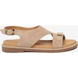 Greyder Kadın Bej Süet Hakiki Deri Sandalet 6Y2WS59399