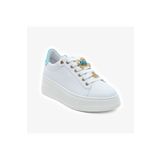 Greyder Kadın Beyaz Mavi Hakiki Deri Sneaker Ayakkabı 5Y2SA59273