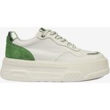 Greyder Kadın Beyaz Yeşil Hakiki Deri Sneaker Ayakkabı 4Y2SA59041 - Beyaz - Yeşil