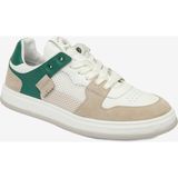 Greyder Kadın Ekru Yeşil Hakiki Deri Sneaker Ayakkabı 4Y2SA33290 - Ekru - Yeşil