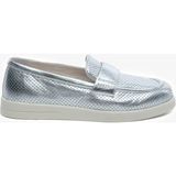 Greyder Kadın Gümüş Hakiki Deri Loafer Ayakkabı 5y2ca34380