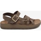 Greyder Kadın Kahverengi Nubuk Hakiki Deri Sandalet 6Y2FS59094