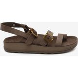 Greyder Kadın Kahverengi Nubuk Hakiki Deri Sandalet 6Y2FS59205
