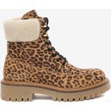 Greyder Kadın Leopar Hakiki Deri Military Bot 5K2UB35341