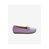 Greyder Kadın Lila Hakiki Deri Loafer Ayakkabı 6Y2WA57725
