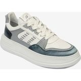 Greyder Kadın Mavi Beyaz Hakiki Deri Sneaker Ayakkabı 4Y2SA33220 - Mavi - Beyaz