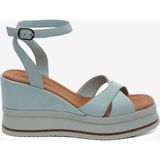Greyder Kadın Mint Hakiki Deri Topuklu Sandalet 6Y2FS59260